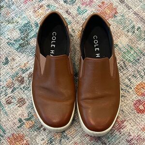 Cole Haan Men's Tan Slip-On Loafers